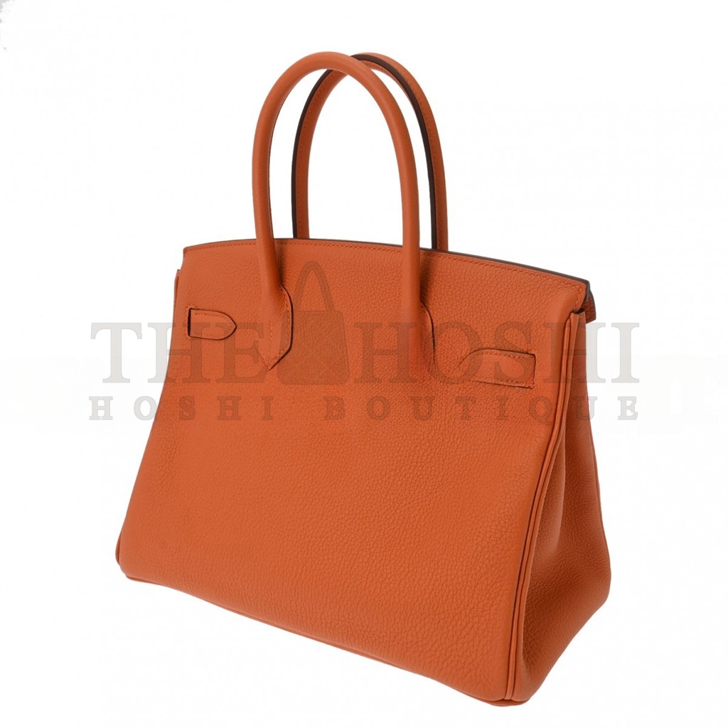 H**me5 BIRKIN 35 TOGO LEATHER ORANGE GOLD BUCKLE BAG H028369CC83 (35*28*18cm) Master Quality